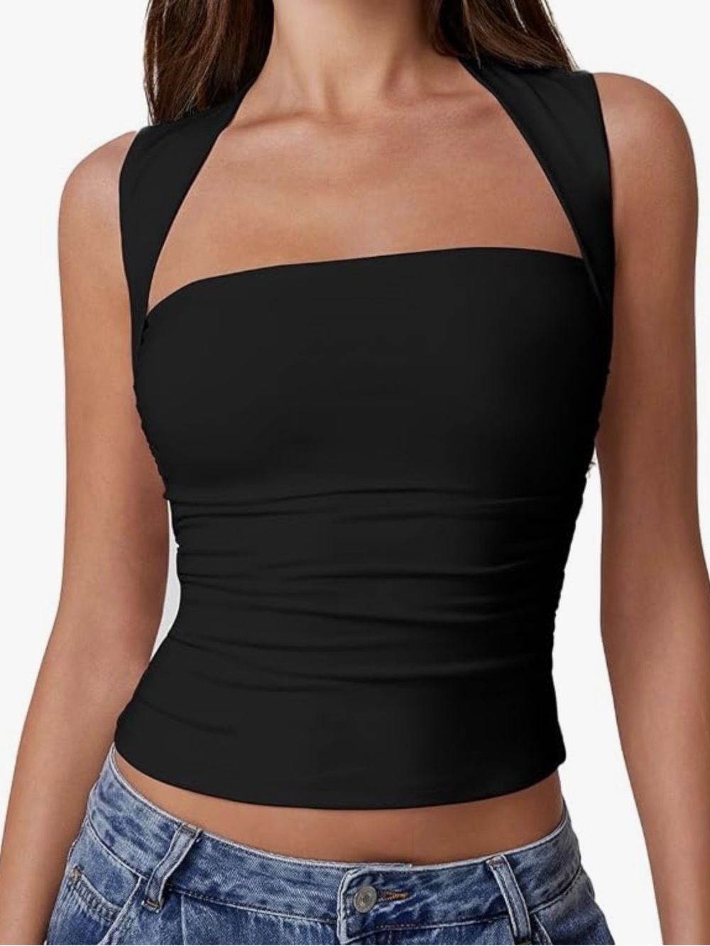 Abercrombie & Fitch Black Strapless Halter Top